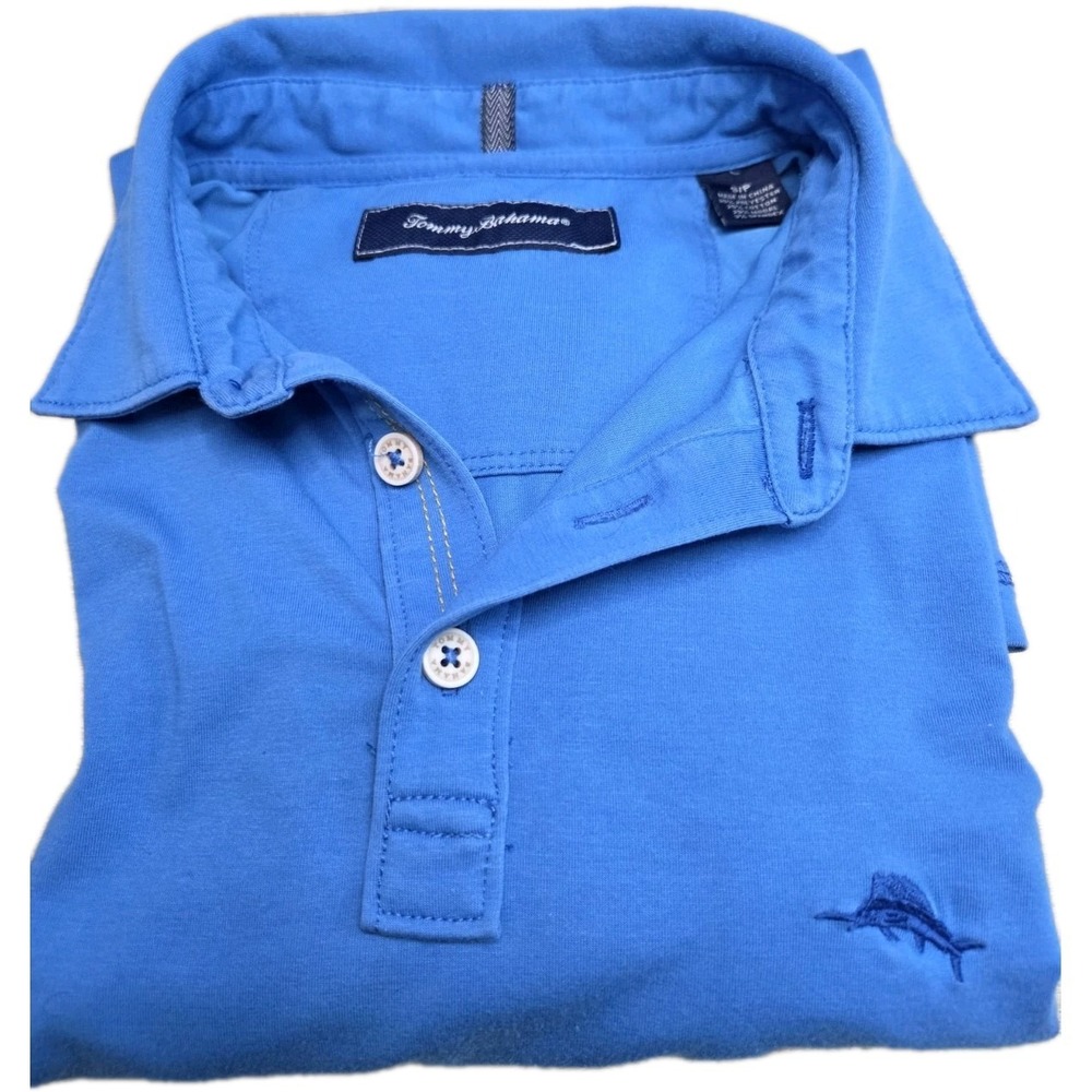 Tommy Bahama Men's Short Sleeve Polo Shirt Regular Fit, Blue Size Small - Picture 8 of 8
